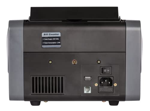 ratiotec rapidcount S 575 Banknotenzählmaschine für gemischte Banknoten mit Wertermittlung in schwarz