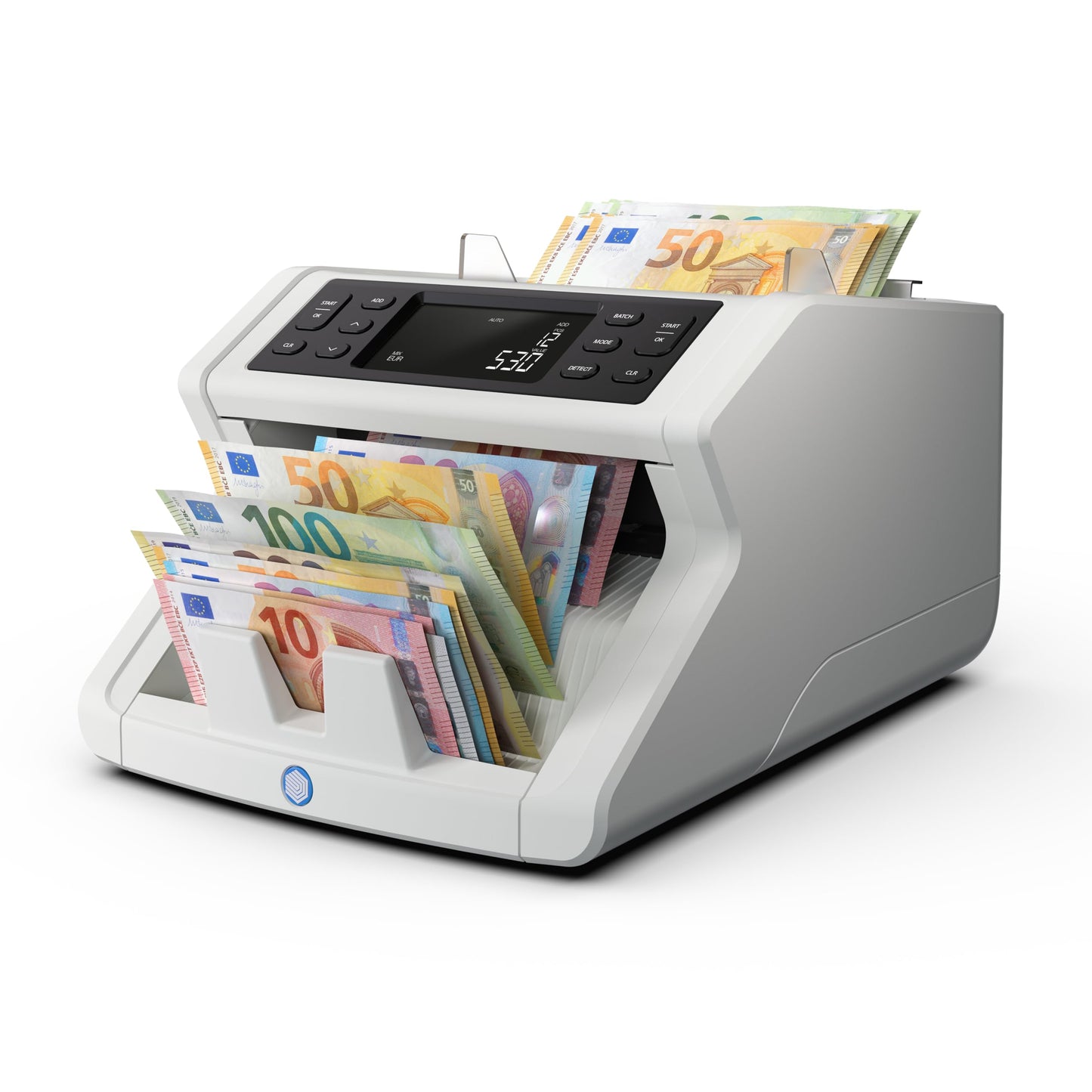 Safescan 2265 Banknotenzähler | Wertzählung EUR & GBP | 5-fache Echtheitsprüfung | Für sortierte Banknoten