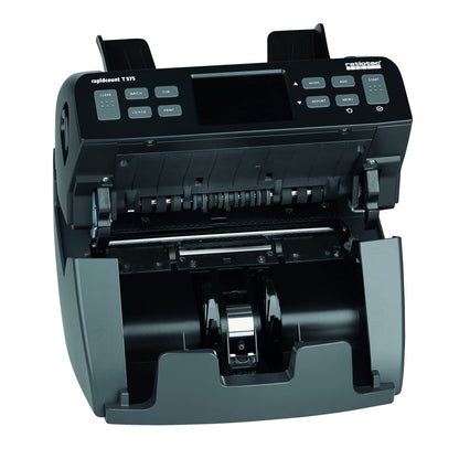 ratiotec Banknotenzählmaschine rapidcount T 575 – Stück- und Wertzähler mit umfangreicher Echtheitsprüfung für mittlere Zählvolumen