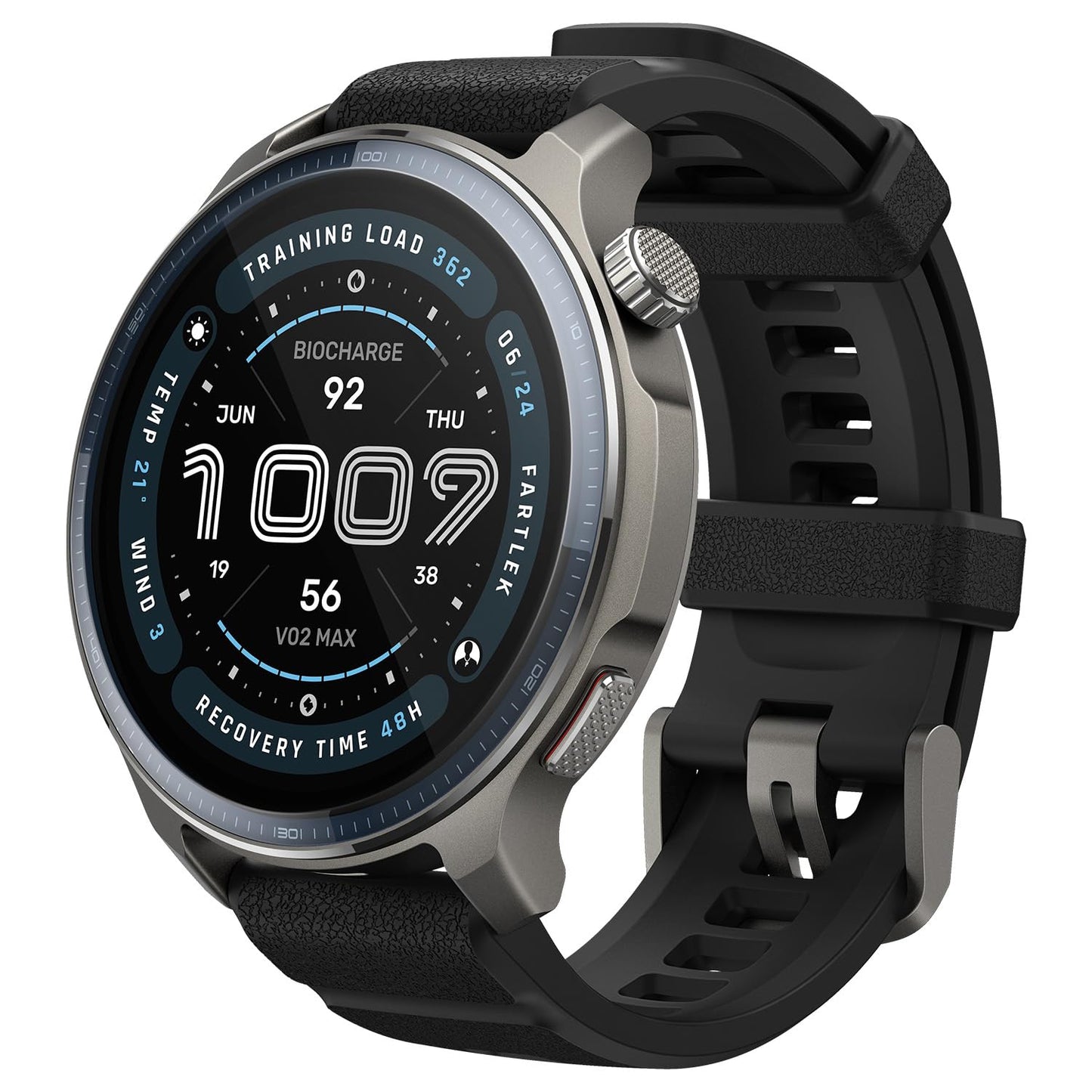 Amazfit Balance 2 Smartwatch 47mm 1.5'' AMOLED Sapphire Glass, Offline-Karten, Dualband-GPS, 21 Tage Akkulaufzeit, 170+ Sportmodi, HYROX & Golfmodus