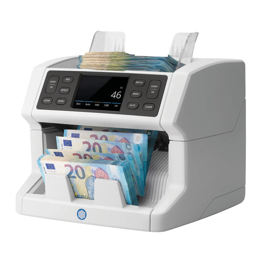 Safescan 2850 Geldzählmaschine | Zählt sortierte Banknoten | 3-fache Echtheitsprüfung | Mehrsprachiges Display
